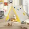 Kids Play Tent With Solid Wood Frame Holiday Birthday Gift & Toy For Boys & Girls